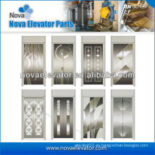 Panel de puerta de ascensor de acero inoxidable estándar, puerta de cabina de elevación